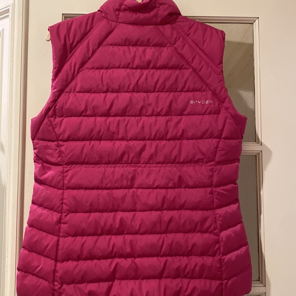 NWOT Spyder Vest Down/Duck feather Pink Polyester-Large-Never worn, Washable - Picture 8 of 14